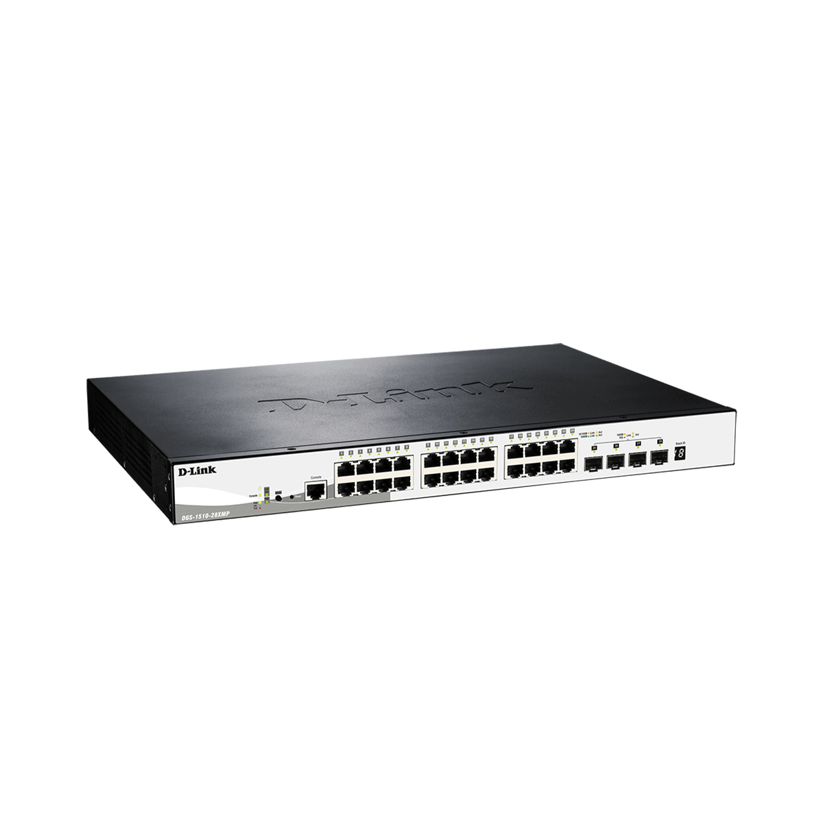 سوئیچ شبکه 28 پورت PoE هوشمند دی لینک DGS-1510-28XMP-2